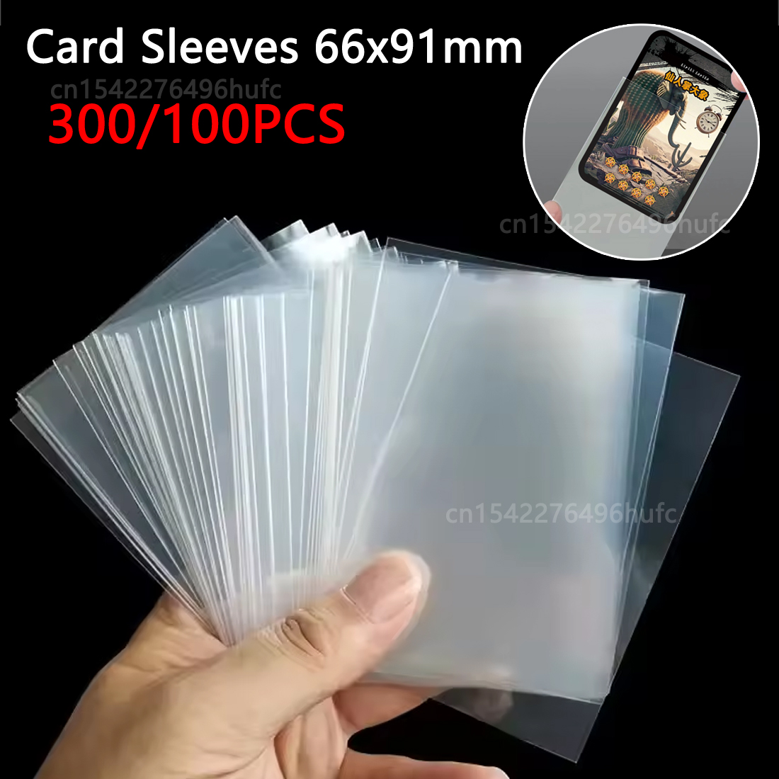 300/100Pcs 66*91mm Card Sleeve - Pokemon Binder Card review and price