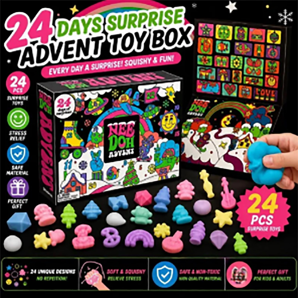 24Pcs Nee‑Doh Squish Fidget Ad - Mystery Box Blind Bag review and price